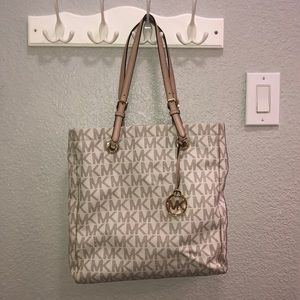 REAL Michael kors tote in cream
